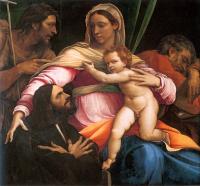 Piombo, Sebastiano del - The Virgin and Child with Saints and a Donor